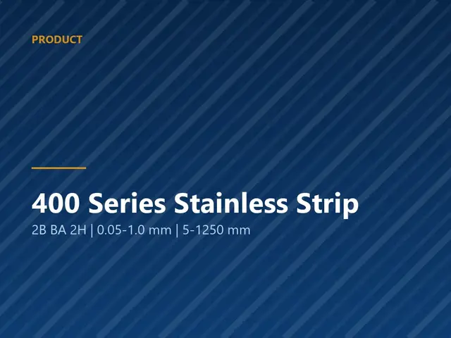 Coil of 400 series ferritic stainless steel strip