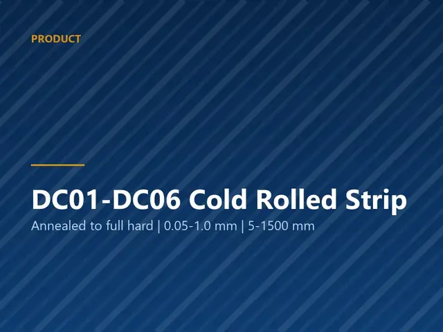Cold rolled steel coil in drawing quality DC01 to DC06
