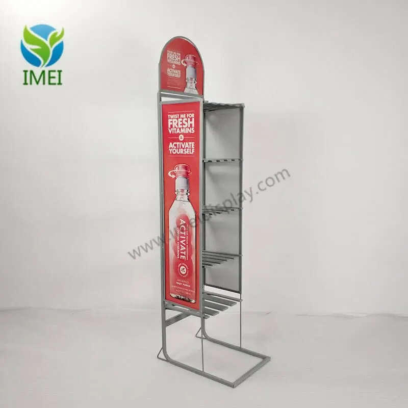 Vitamins Metal Floor Display with 4 Colour Imprint