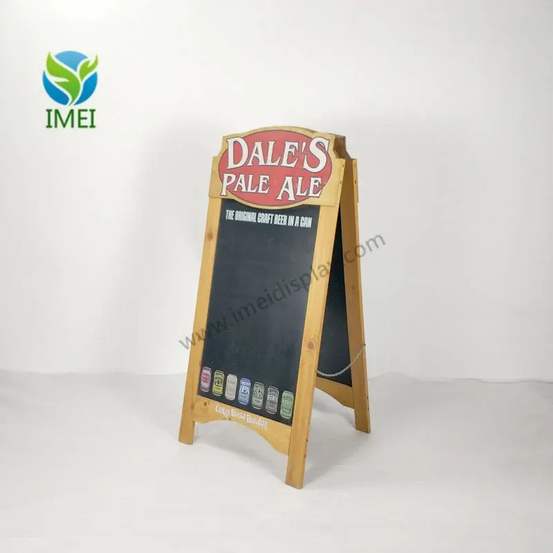 Custom Wooden A-Frame Chalkboard Display
