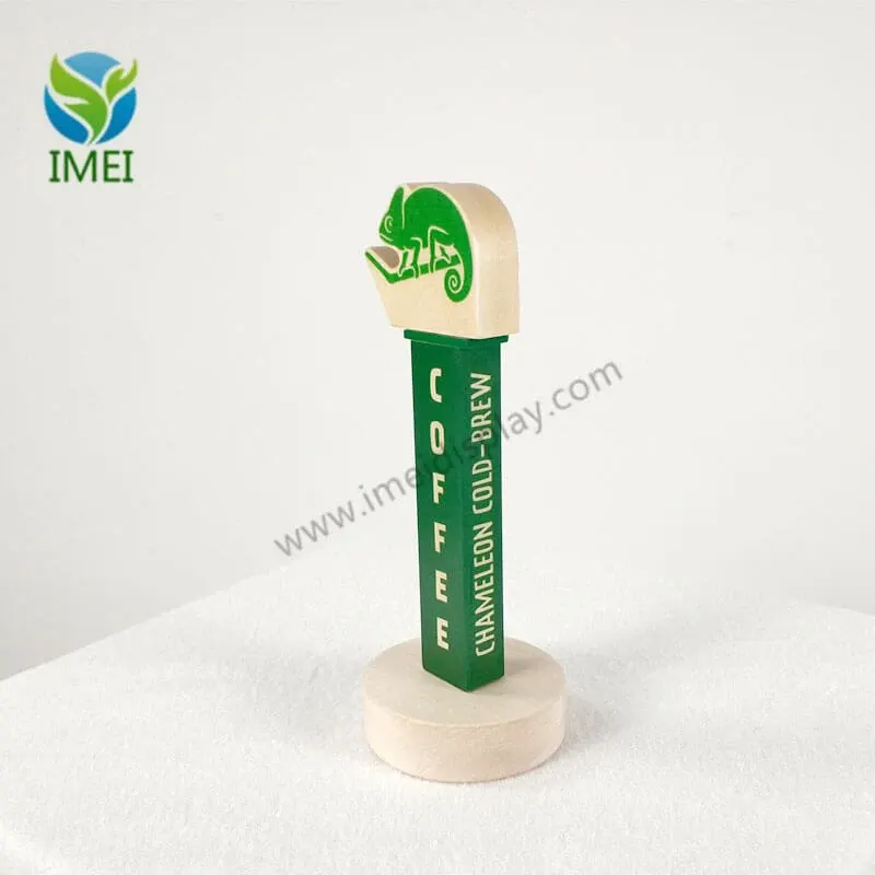 Engraved Wood Tap Handle