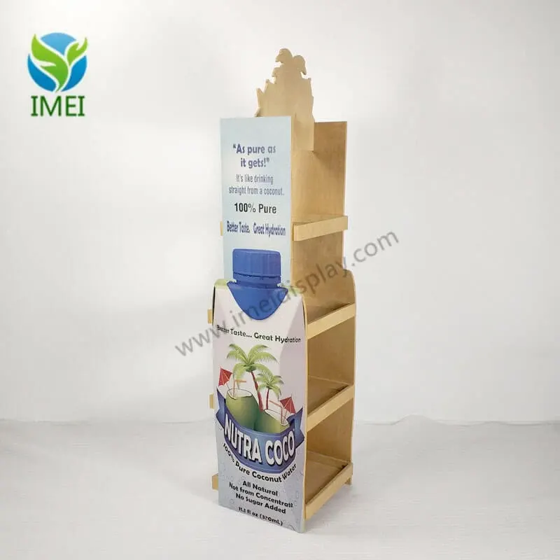 Knock-Down Wooden Endcap Floor Display