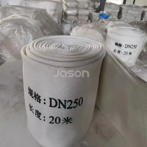 10 inch layflat fire hose end detail