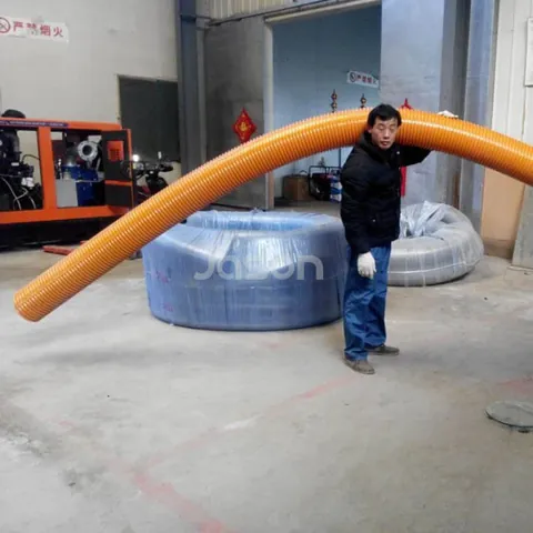 Coiled 10 inch PVC suction hose
