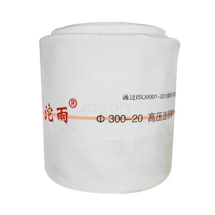 12 inch DN300 white TPU layflat fire hose roll