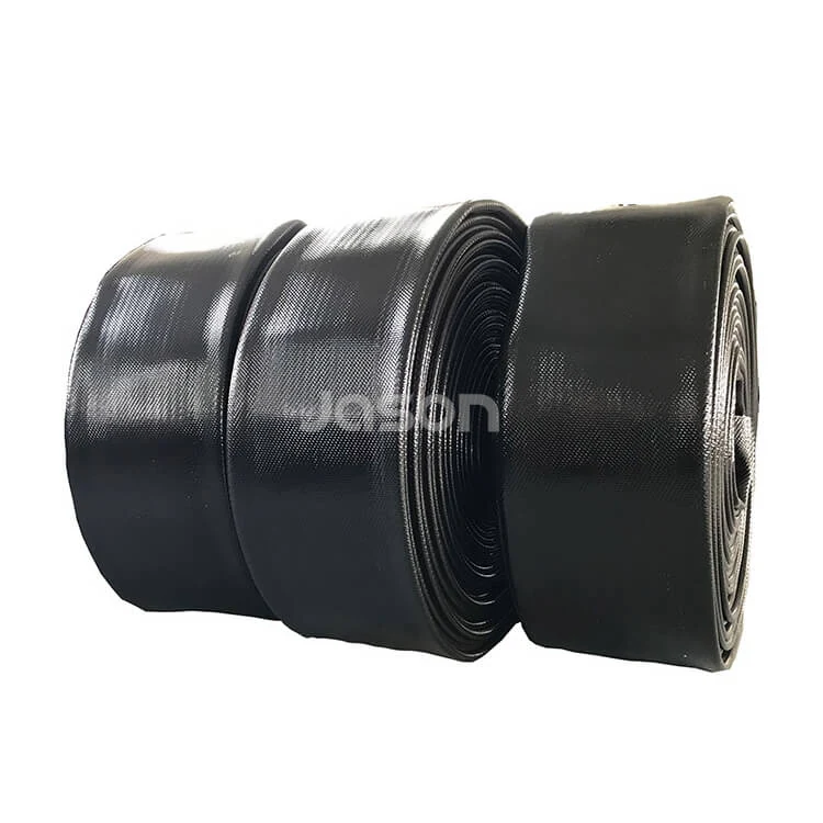8-Zoll-DN200-TPU-Flachschlauch in Schwarz