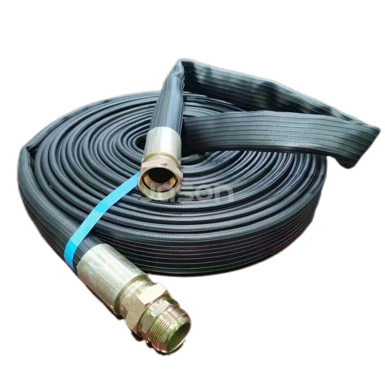 Layflat air hose plus with double jacket reinforcement