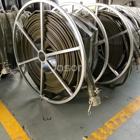 Drinking water layflat hose rolled flat