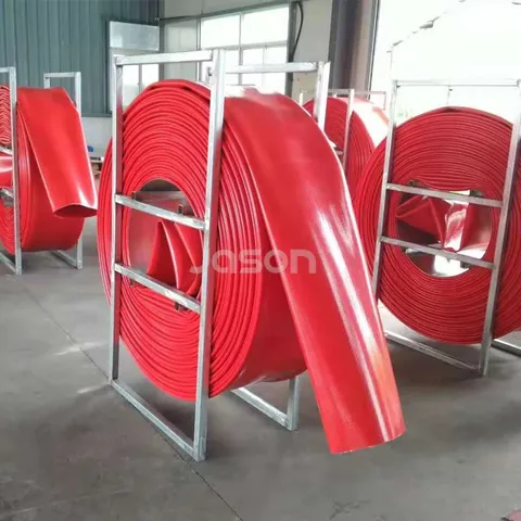 Manguera plana de alimentación de TPU en rojo