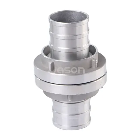 Storz coupling showing symmetrical locking lugs