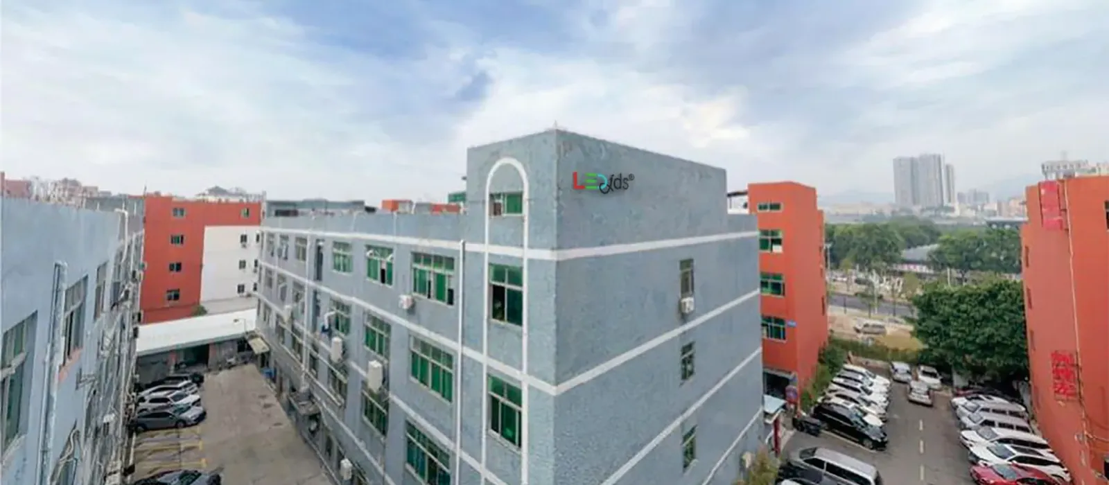 The Shenzhen Jinda Shun factory building in Guangming, Shenzhen