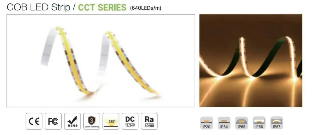 COB Strip or Discrete LED Strip for a Cove