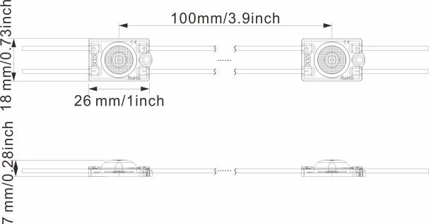 JDS-2618B technical drawing and optical data, sheet 1