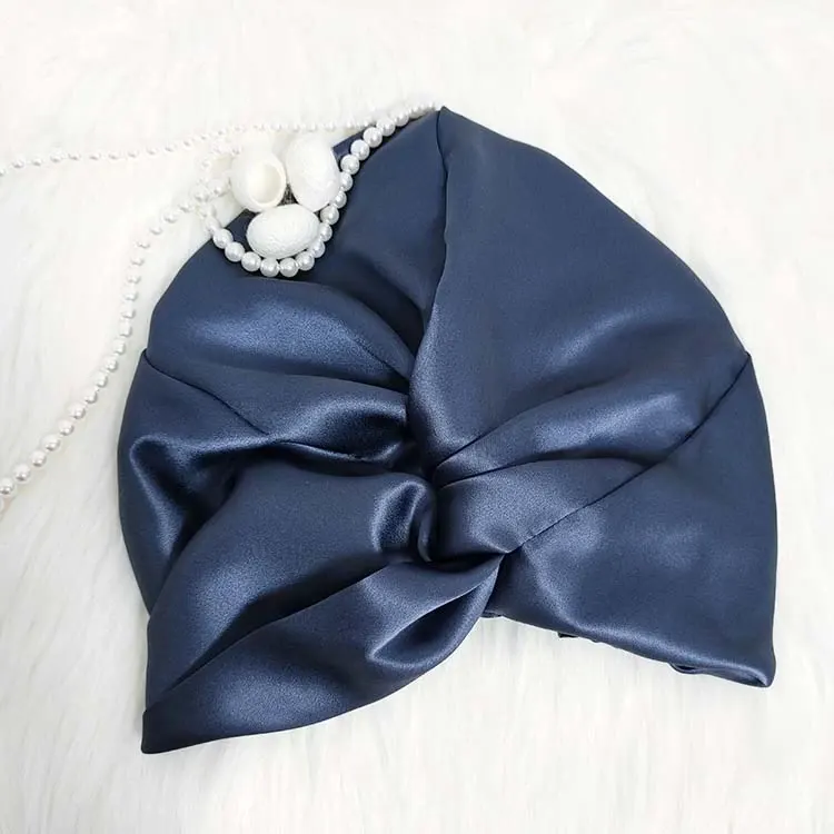 Double-Layer Elastic Silk Bonnet