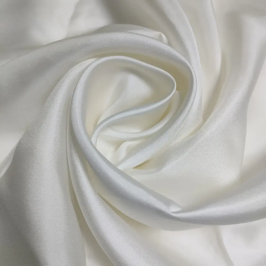 White Silk Twill Fabric