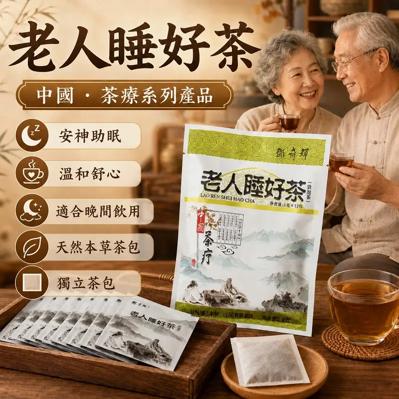 Deng Qihui Elderly Sleep Tea retail pack of herbal teabags