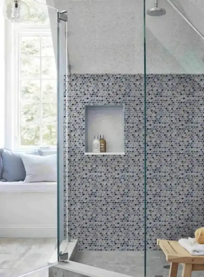 Penny Round Glass Tile for Pool glass tile in Penny Round