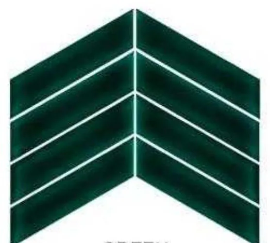 Мозаика из фарфорового гранита Chevron, фарфоровый гранит, формат 52X180mm S