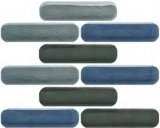 Мозаика из фарфорового гранита Pill Shape, фарфоровый гранит, формат 26.5X100mm S