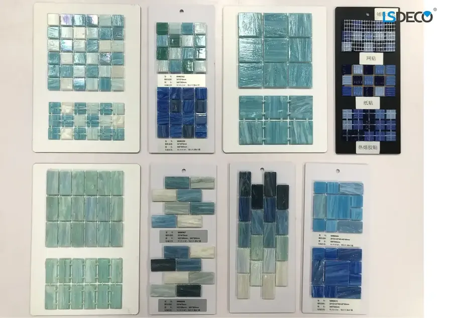 Hot Melting Glass Dot-Mounting Series glass tile in 20x20MM and so on