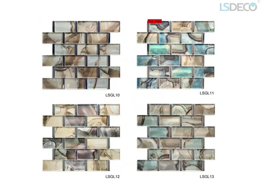 Goelia Series — glass mosaic from LSDECO