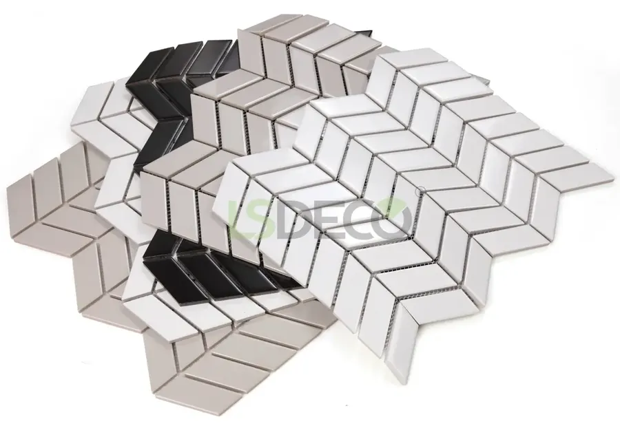 Глазурованный фарфоровый гранит Nemo Fishbone, фарфоровый гранит, формат 24 x 59 mm