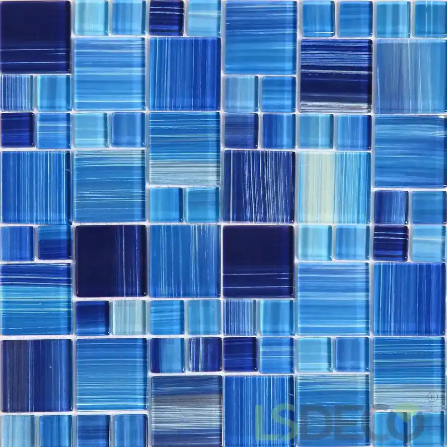 Virginia Glass Pool Tile – Mixed glass tile in Mixed