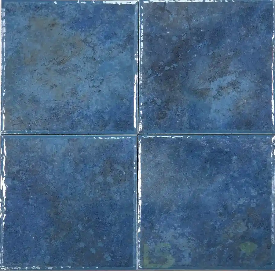 Lunar 6″ x 6″ Blue Tile for Pool, фарфоровый гранит, формат 6″ x 6″