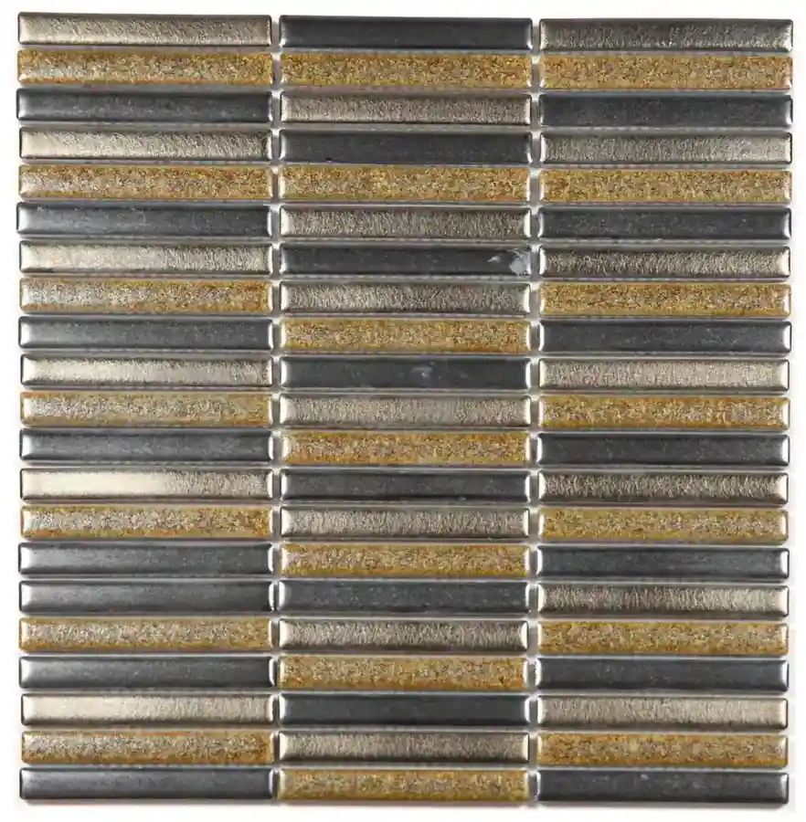 Плитка Kit Kat Porcelain 12 x 92mm Metallic, фарфоровый гранит, формат 12 X 92mm