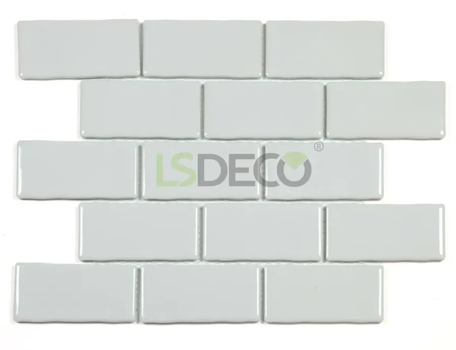 Плитка из фарфорового гранита Subway 2″ x 4″ Glossy, фарфоровый гранит, формат 50 x 100 mm