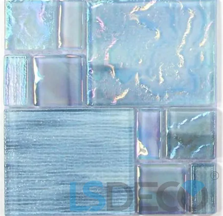 Walden Glass Pool Tile glass tile in 1″x3″ / 2″x2″ / 2″x3″ / Linear / 1¼”x3″ / Mixed / 6″x6″