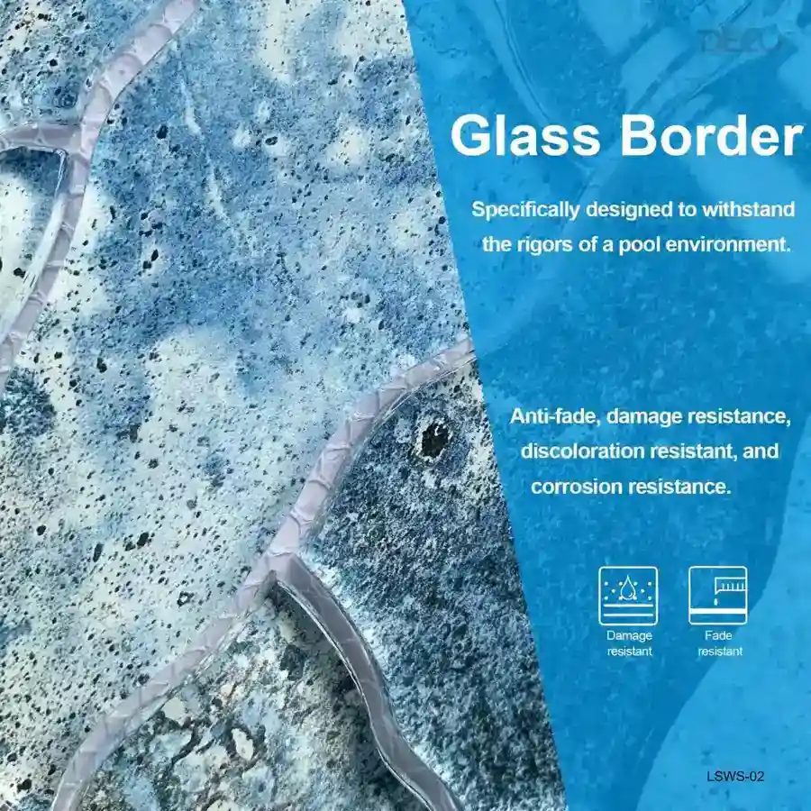 Waterside Glass Tile for Pool – 6″ x 12″ glass tile in 6” x 12”
