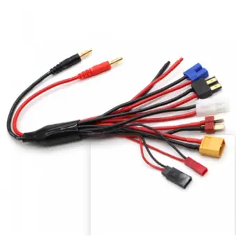 RC Charging Cable Lipo Battery Multi Charger adapter Convert Wire 4.0mm Banana Plug to Tamiya Mini Tamiya JST XT60