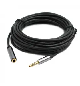 Cable auxiliar estéreo de audio de 3,5 mm macho a hembra