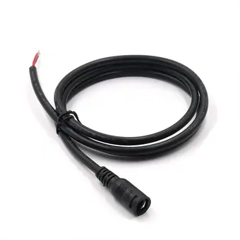 dc5.5*2.1mm female with lock to open waterproof cable