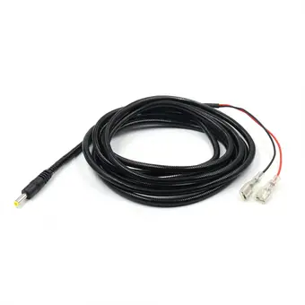 DC4.0*1.7mm male to 250 terminal with 304 stainless steel flexible metal
