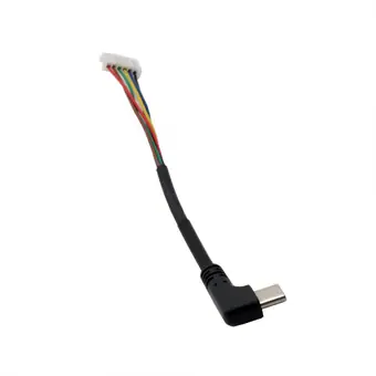 Ladekabel von Type-C Winkelstecker auf 6-poligen JST