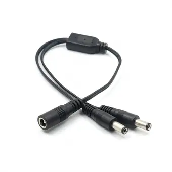 Verteilerkabel von DC 5,5*2,1 Buchse auf 2 Stecker