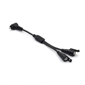RCA angle male to 2 female with lock splitter cable