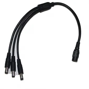 12-V-DC-Verlängerungs-Verteilerkabel mit 5,5x2,1-Stecker
