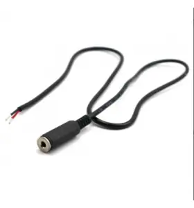 Cable de audio auxiliar de jack estéreo de 3,5 mm macho a cable desnudo