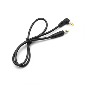 DC4017 male 90° angle plug to DC4017 straight male plug
