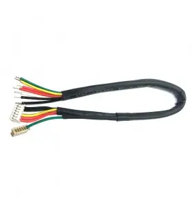 1pin male dupont 2.54mm to 2 pin female pitch housing cable wire harness view 2
