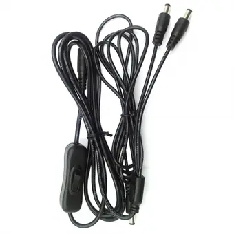 Verteilerkabel von DC 2,1 mm Buchse auf 3 Stecker mit 304-Schalter