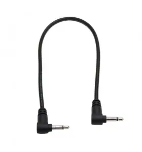 Cable de audio de 3,5 mm mono macho acodado a macho
