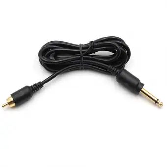 Cable para tatuaje de 6,35 mm mono macho a RCA macho recto