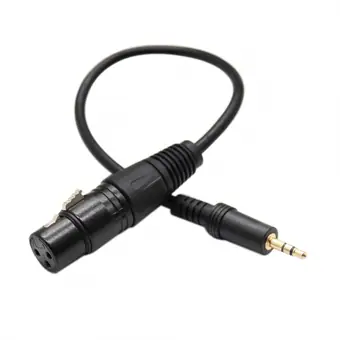 XLR3pin female to 3.5mm stereo cable