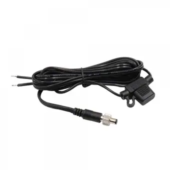 dc5.5*2.1male with screw Bare Wire Cable with 3A fuse UL2468 18AWG