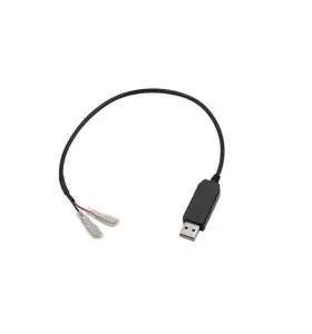 Wasserdichtes Aufwärtswandlerkabel USB 5 V auf 12 V mit 6,3-mm-Flachstecker
