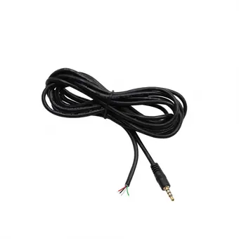Cable de extensión de audio de 3,5 mm 4 polos estéreo macho a extremo abierto